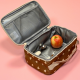 Lunch bag | Coeurs beige