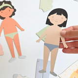 Aimants | Silhouettes à habiller fille