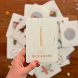 Carte | Premier anniversaire coloré