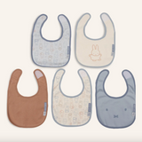 Lot de 5 bavoirs | Miffy cloudy blue