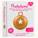 Ballon sauteur | Paillettes rose