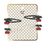 Lot de 4 barrettes | Cerise