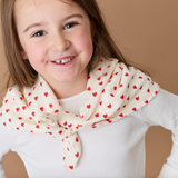 Foulard | Coeurs rouges