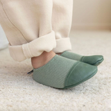 Chaussons d'intérieur | Petits tricots Vert amande