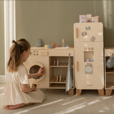 Machine à laver en bois