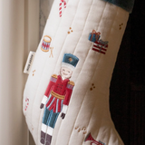 Chaussette de Noël | Velours bleu