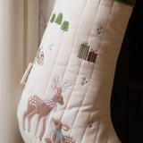 Chaussette de Noël | Velours vert
