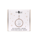 |PRÉ-COMMANDE| Boule de Noël empreinte | Transparente