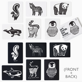 Cartes noir & blanc | Animaux