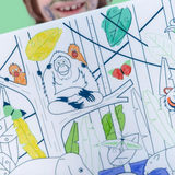 Coloriage réutilisable | Set de table Jungle