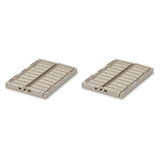 Lot de 2 boîtes de rangement | Sable