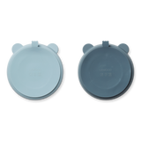 Lot de 2 assiettes | Bleu