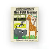 Mon journal en tissu | Animaux du safari