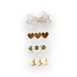 Lot de 4 barrettes | Doré