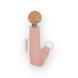 Attache-tétine | Velours côtelé Rose