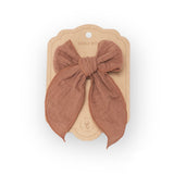 Barrette | Gaze de coton Rouille
