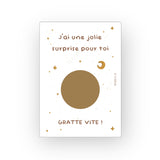 Carte à gratter échographie | Ciel étoilé
