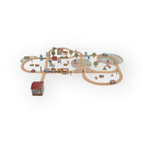 Circuit de train en bois XXL