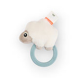 Hochet avec anneau de dentition | Sheepy - bleu
