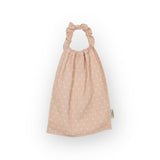 Serviette de cantine | Gaze beige petits coeurs