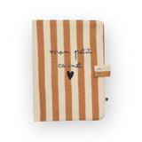 Protège carnet de santé | Rayures larges