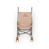 Poussette canne | Gaze coeurs beige