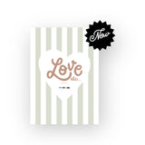 Affiche "Love depuis le..." | Rayures