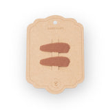 Lot de 2 barrettes | Gaze de coton Rouille