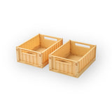 Lot de 2 boîtes de rangement | Jaune