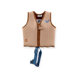 Gilet de flottaison | Rayures marron