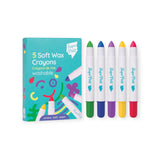5 crayons de cire lavables