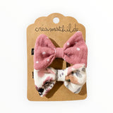 Barrettes | Pois rose