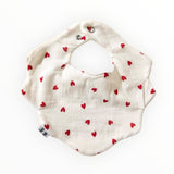 Bavoir bandana | Coeurs