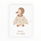 Carte | Doudou canard girl