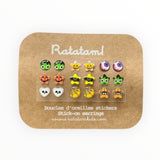 Boucles d'oreilles autocollantes | Halloween