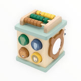 Petit cube d'activités en bois