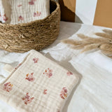 Lingette lavable | Fleurs roses