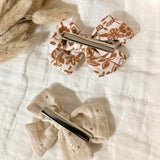Barrettes noeud | Fleurs & pois