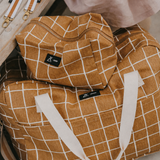 Crochets pour poussettes | Blanc & camel