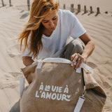 Sac XL | Velours "À la vie à l'amour"