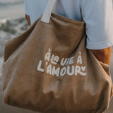 Sac XL | Velours "À la vie à l'amour"