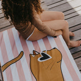 Serviette de plage | Chat