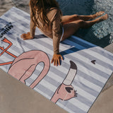 Serviette de plage | Flamant