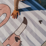 Serviette de plage | Flamant
