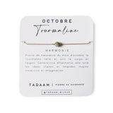 Bracelet pierre de naissance | Octobre: Tourmaline