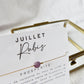 Bracelet pierre de naissance | Juillet: Rubis